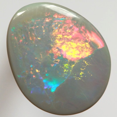 SOLID SEMI BLACK OPAL Bright rolling flashes from red to turquoise and more SEE VIDEO